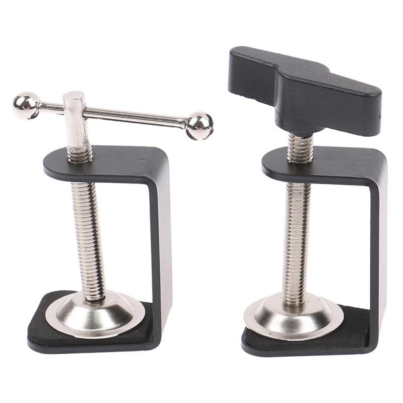 

Universal C Shape Table Mount Clamp for Fittings Metal Desk Clip Hose Microphone Stand Base