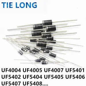 20pcs/lot UF4004 UF4005 UF4007 UF5401 UF5402 UF5404 UF5405 UF5406 UF5407 UF5408 ULTRA FAST RECTIFIERS DO201AD