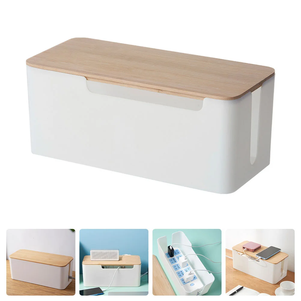 

Cable Management Box Desktop Cable Hider Case Household Wire Organizer Box