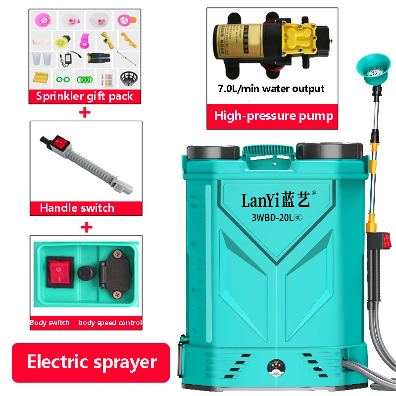 20 л высоковольтный бытовой рюкзак распылитель сельскохозяйственная уличная