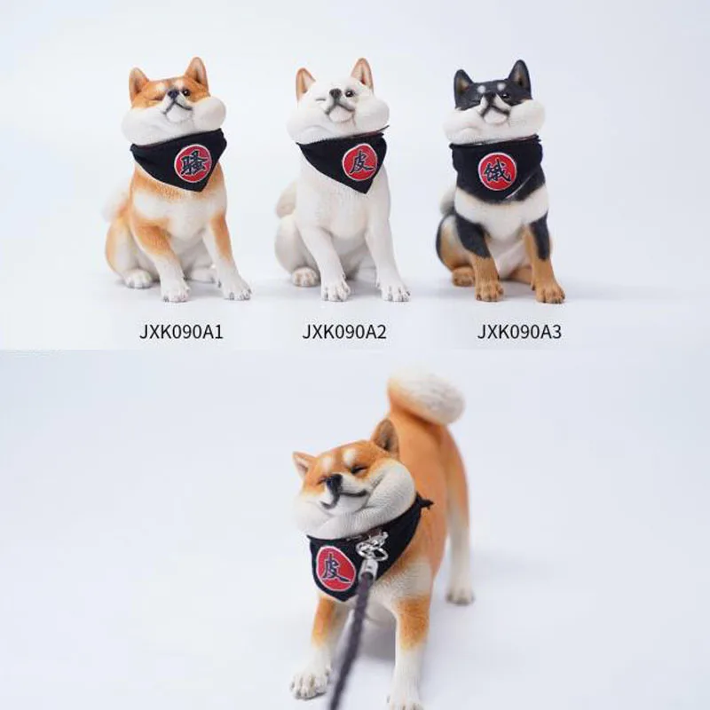

1/6 JXK JXK090 Animal Model Rebellious Shiba Inu Figure Resin Cute Dog Statue Scene Props Accessories