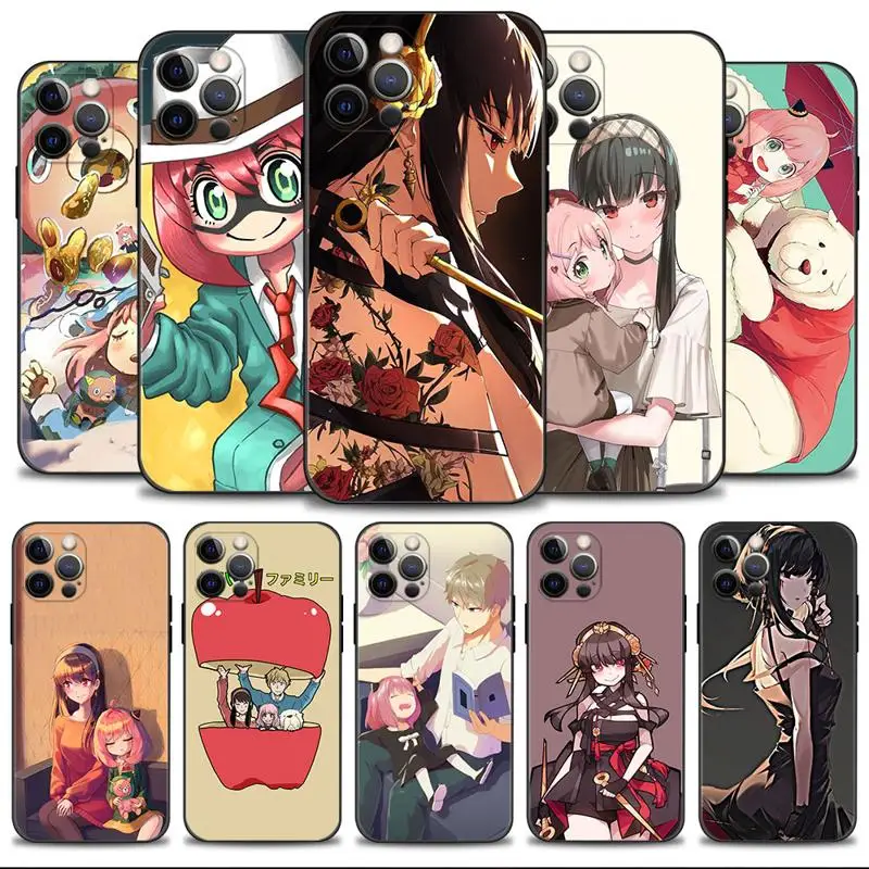 

Spy x Family Loid Yor Anya Cosplay Phone Case For Apple iPhone 14 13 12 11 Pro Max 13 12 Mini XS Max XR X 7 8 6 6S Plus Shell