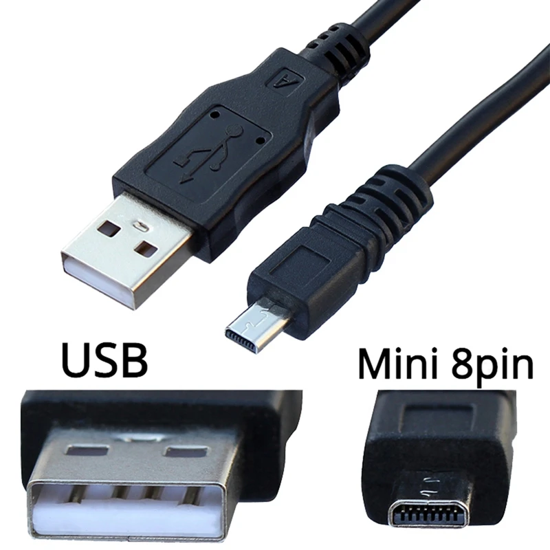 USB мини-кабель для передачи данных цифровой камеры 8 контактов универсальный Nikon
