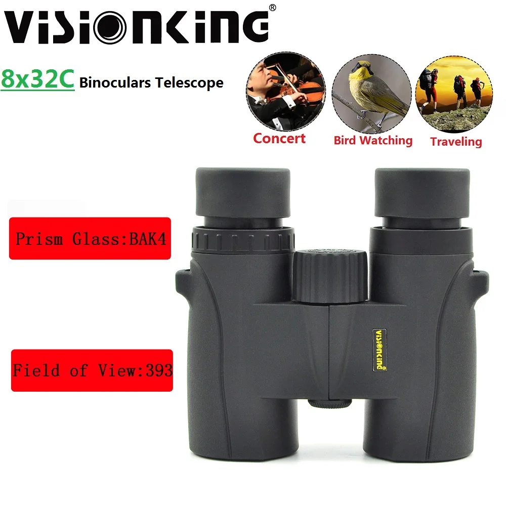 Visionking Bak4 8x32 Hunting Binoculars Waterproof Professional High Power Bird Watching Telescopes Outdoor Prismaticos De Caza