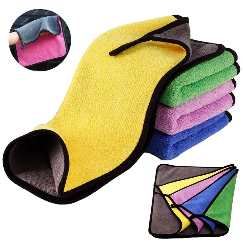 

Салфетка для мытья автомобиля 30X30 30X40 30X60 Полотенце из микрофибры для чистки стекла Красный Желтый Синий Зеленый Фиолетовый Детализация автомобиля Аксессуары для мытья