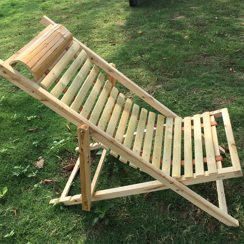 Folding Balcony Clear Vintage Lounge Chair Backyard Single Relax Silla De Playa Furniture