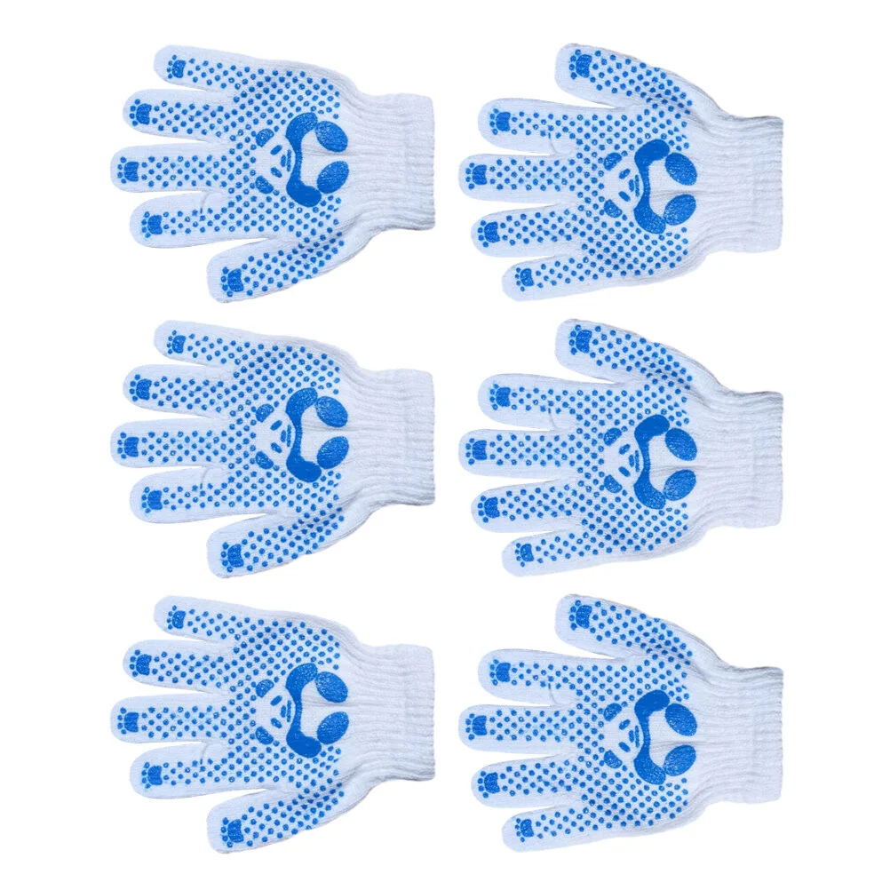 

3 Pairs Grill Gloves Yard Work Girls Practical Children Fabric Hand Protection Toddler