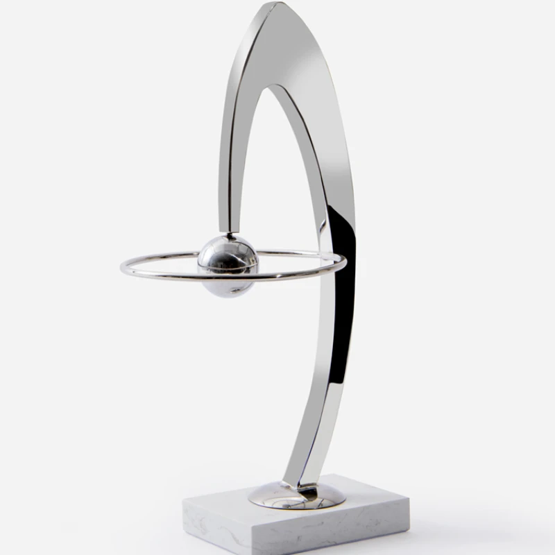 

Stainless steel abstract geometric decoration model room sales office desktop soft decoration simple modern light luxury