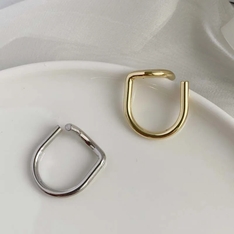 

Modern Jewelry Finger Rings For Women Female Hot Sale High Quality Brass Gold Color Geometric Ring For Women Gifts