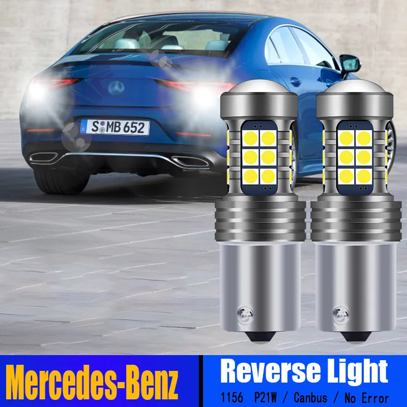 

2pcs P21W BA15S LED Reverse Light Bulbs Backup Lamp Canbus For Mercedes-Benz SL/SLK CLK-Class R230 R170 R171 C208 C209 A208 A209