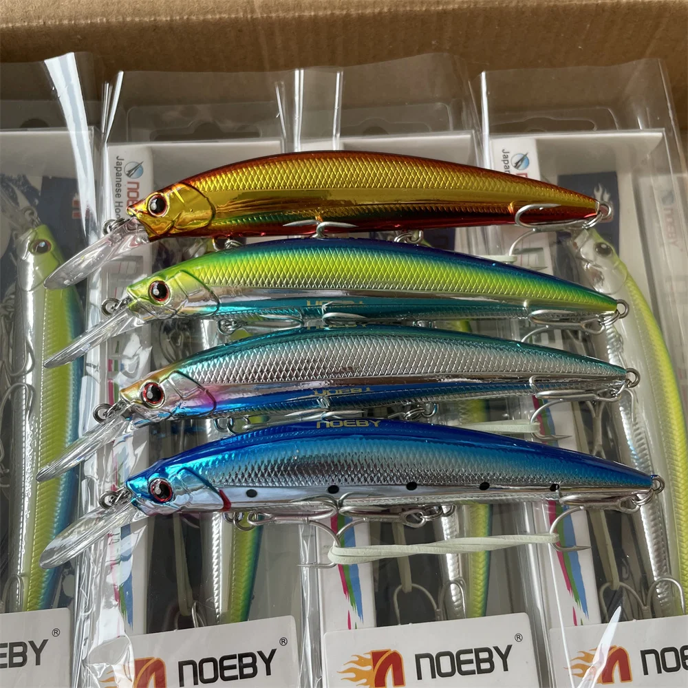 Noeby 4 шт. 11 см 36 г 0 2-3 м Тонущая жесткая рыболовная приманка в виде гольяна длинный