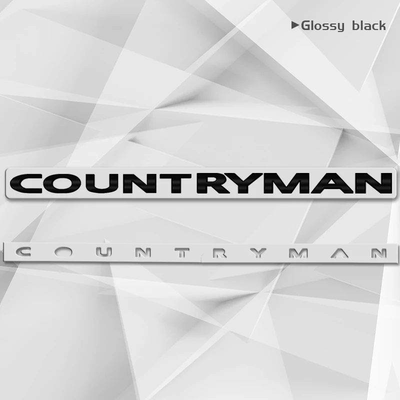 

Металлическая наклейка на автомобиль Countryman Clubman, эмблема с надписью, задний значок, наклейка на багажник, кузов для MINI Cooper John Cooper, аксессуары для работ