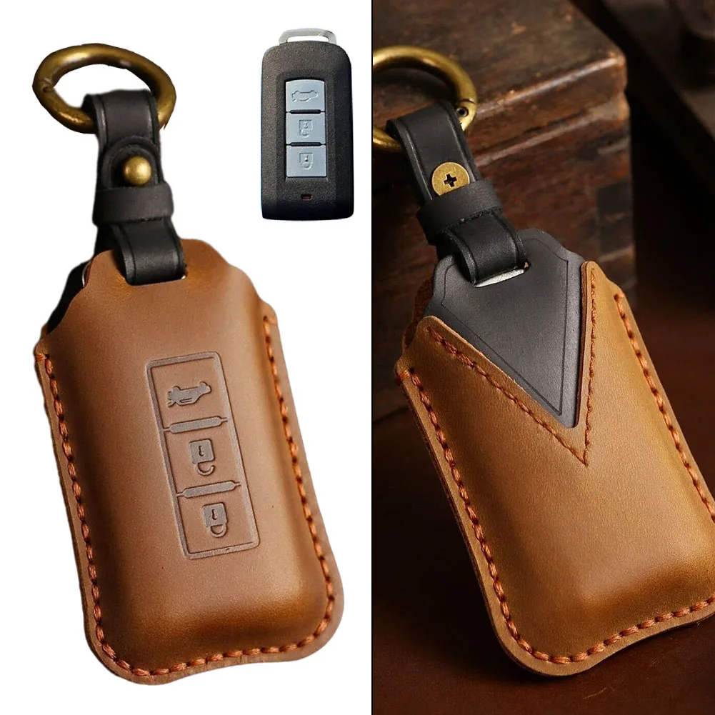 

Cover Key Cover 3 Buttons Car Accessories Car Keys Decorations Car Keys Protection Leather Car Key Case Cover Fob