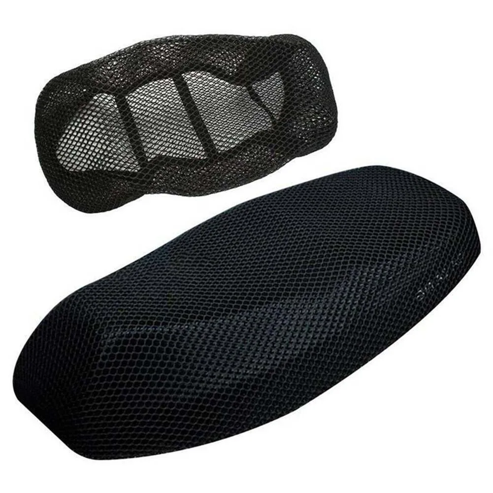 

1Pcs 3D Black Motorcycle Electric Bike Mesh Net Seat Cover Breathable Protector Motorbike Scooter Seat Covers Cushion 85*60cm