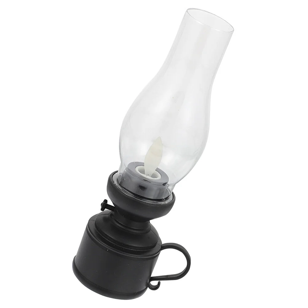 

Desk Lamp Upholstery Trim Decorative Kerosene Light Glass LED Model Shaking Pp Home Ornament Vintage Style