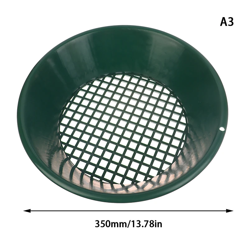 

10/14/15 дюймов моющая машина для промывки золота, экран для горнодобывающей промышленности, инструменты для обнаружения металла, сито, золотая сковорода, зеленая пластиковая чаша