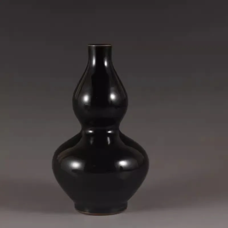 

Ming Jiajing Wujin Glazed Black Gourd Bottle Antique Porcelain Decoration