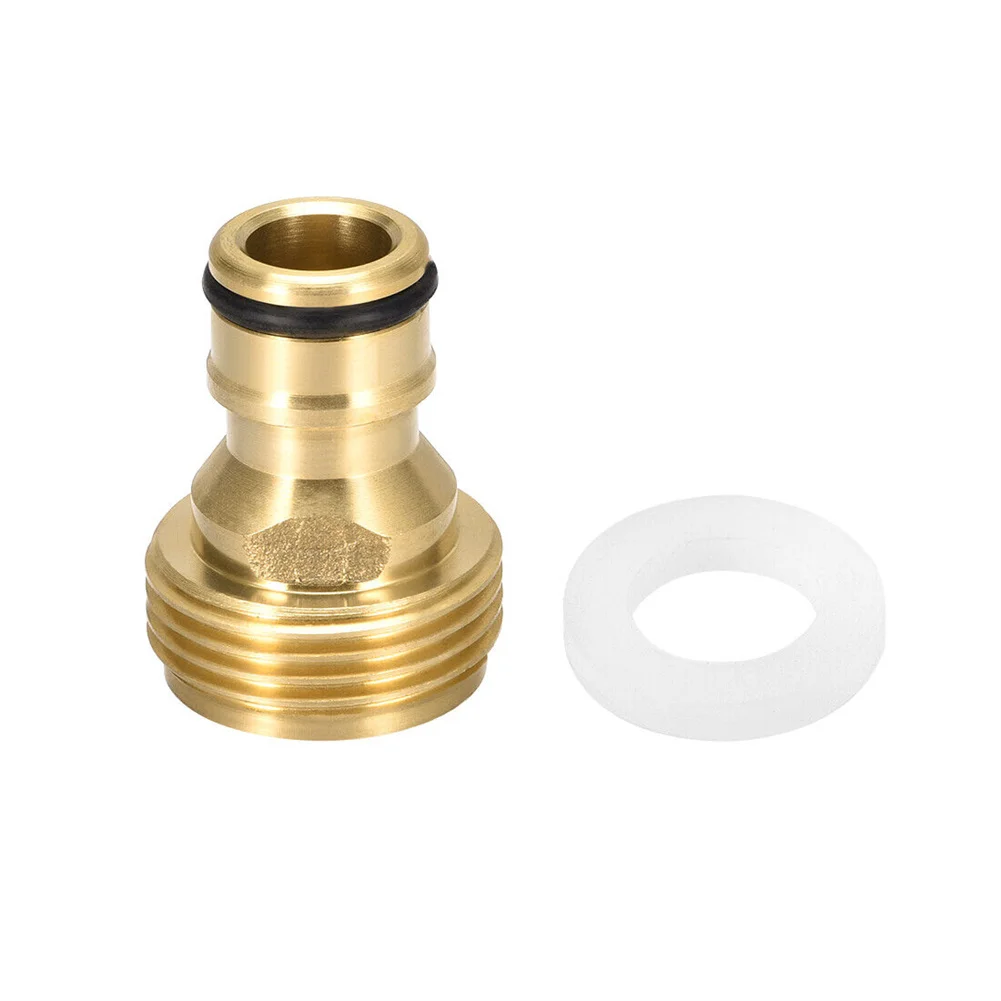 

1PC Brass Hose Tap Connector Faucet Tap Quick Connector G3/4 Male Thread Hose Pipe Adapter Fitting For Washing Machine Tap