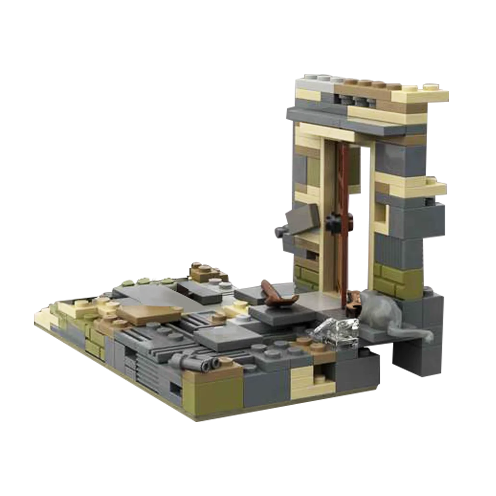 Фото Gobrick MOC TLOU-минимализм-Joel and Elli последняя из США модель из фильма строительные блоки Обучающие игрушки для детей подарок на день рождения №1