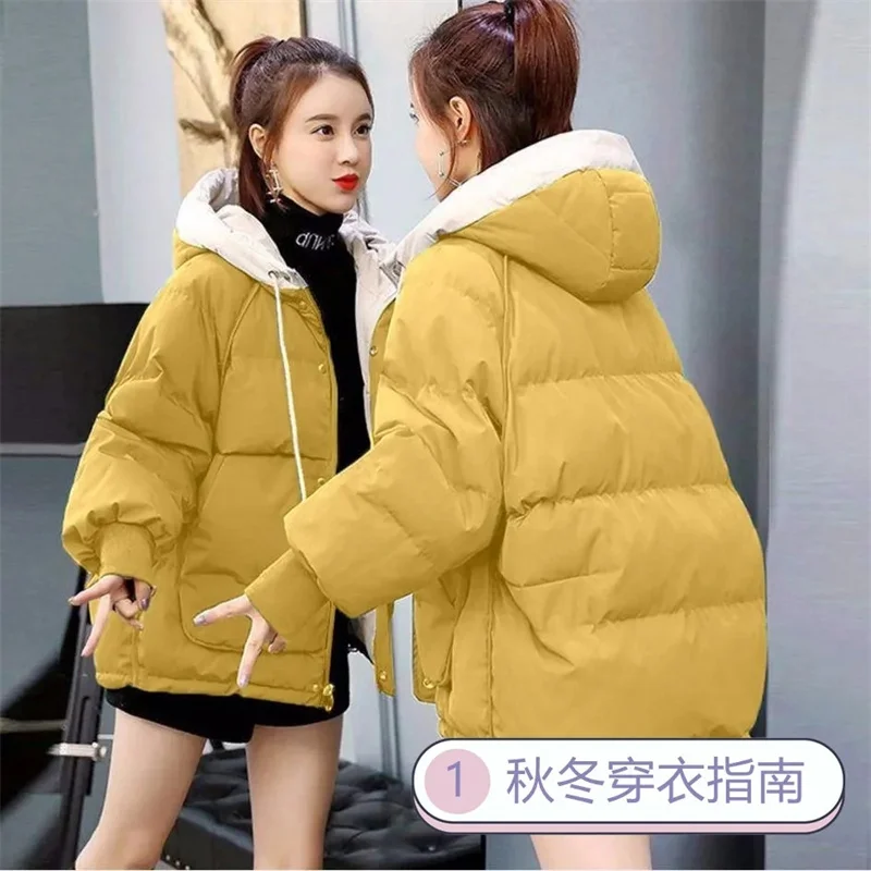 Padded Jacket Women 2022 New Down Padded Jacket Short Winter  Loose Student Bread Jacket Padded Jacket Western Style Jacket W210