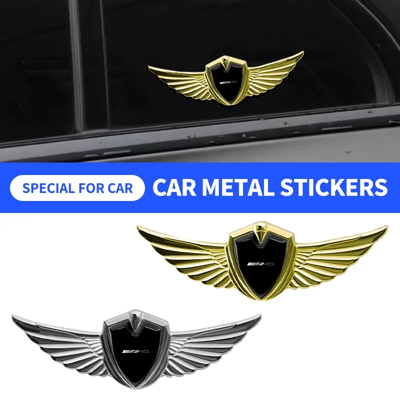 1 шт. 3D металлические крылья эмблема автомобиля боковая маркировка окна
