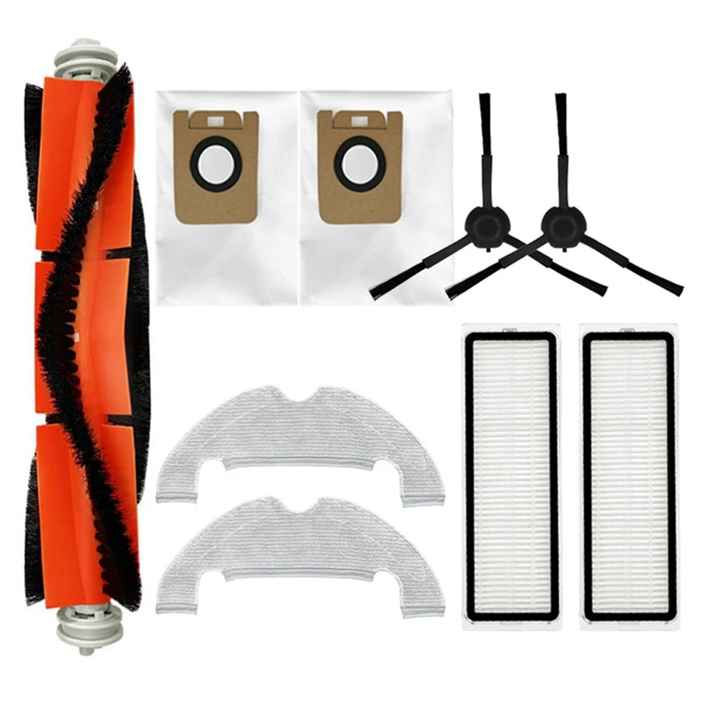 

Practical For Xiaomi Dreame L10PLUS/Z10 PRO Robot Vacuum Cleaner Dust Bag HEPA Filter Side Brush Main Brush Mop Cloth