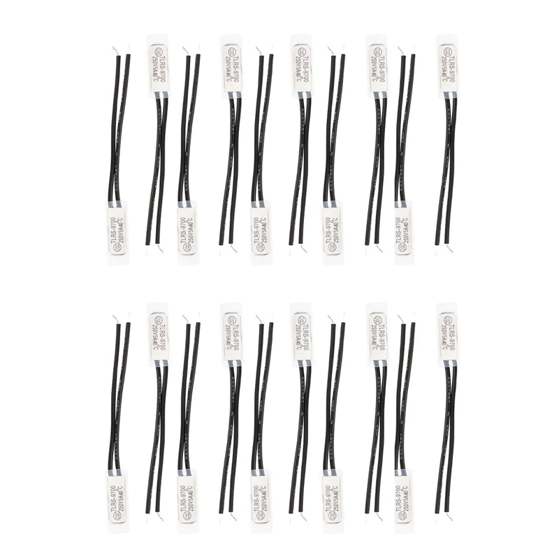 

20 Pcs Bimetal Temperature Control Switch Thermostat 40 Celsius N.O TLRS9700
