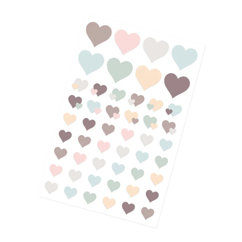 

12 Sheets of Heart Shaped Stickers Scrapbook Stickers Label Stickers (Mixed Style)