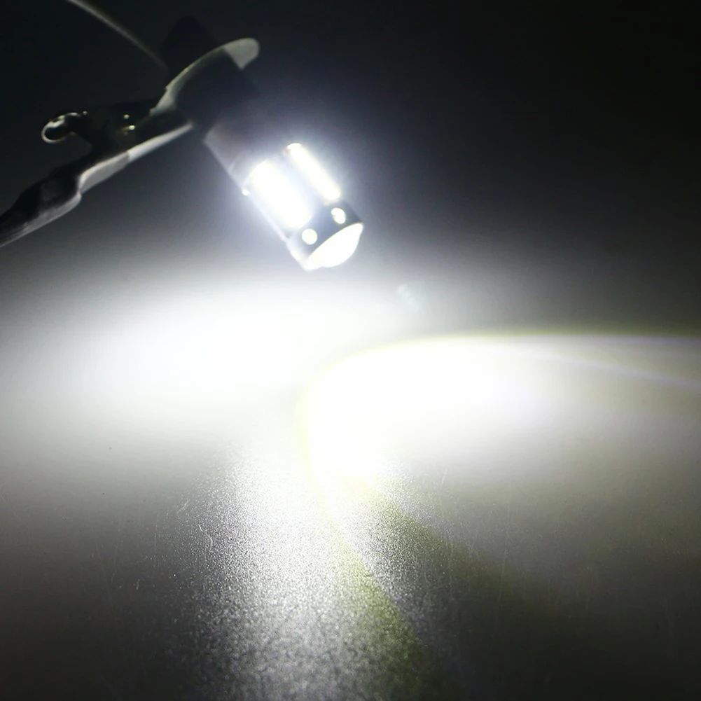 

2 Pcs H1 6000k White LED Fog Driving Bulb Conversion Kit Ultra-Bright Waterproof Fog Driving Lights / Daytime Running Light DRL