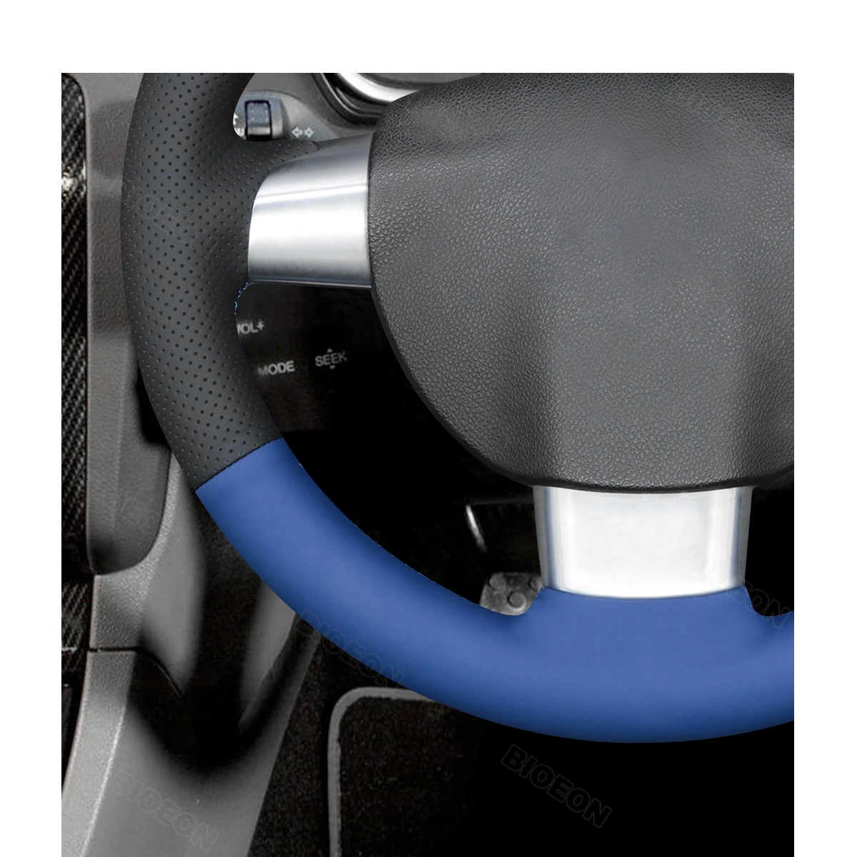 Фото Кожаный чехол на руль Bioeon для Ford Focus MK2 ST 2005-2011 / Focus RS 2009-2011 №4