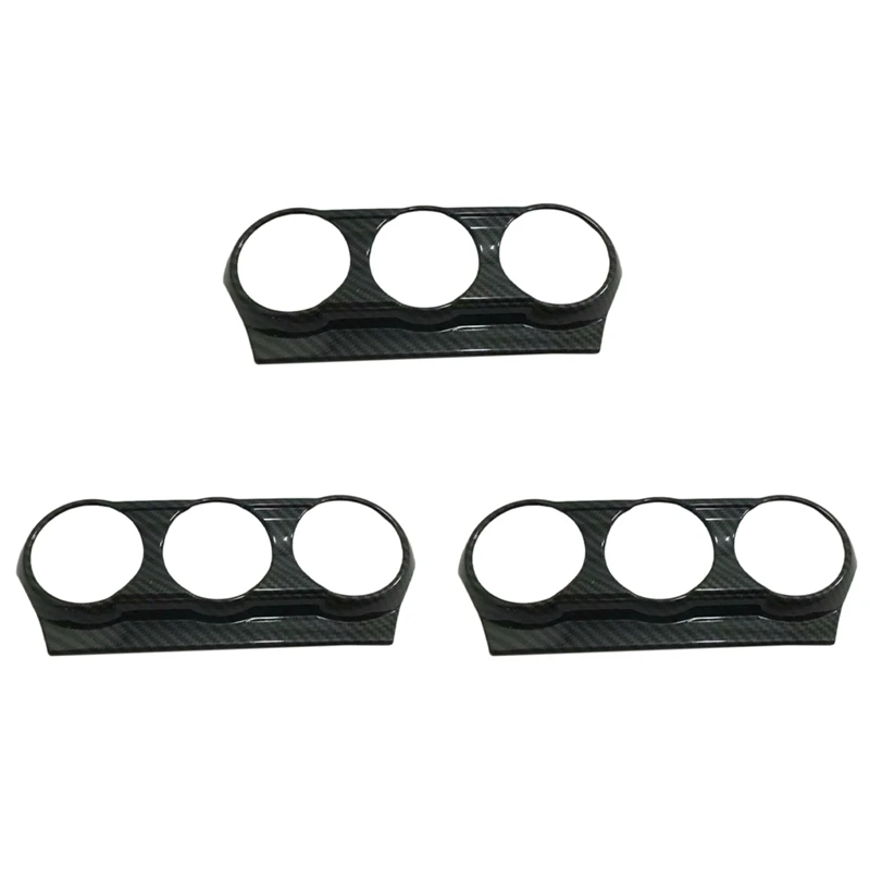 

3x внутренняя панель из углеродного волокна для кондиционирования воздуха, отделка панели для Mazda CX-3 CX3 2015-18