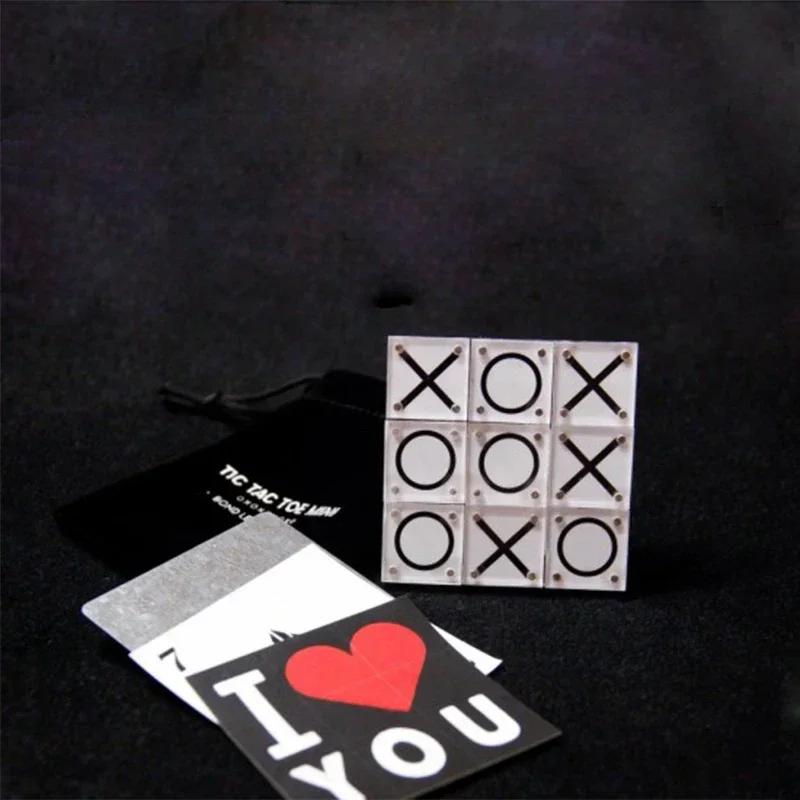 Tic Tac Toe Мини Волшебные трюки Волшебник Крупным планом Иллюзии Трюк Реквизит