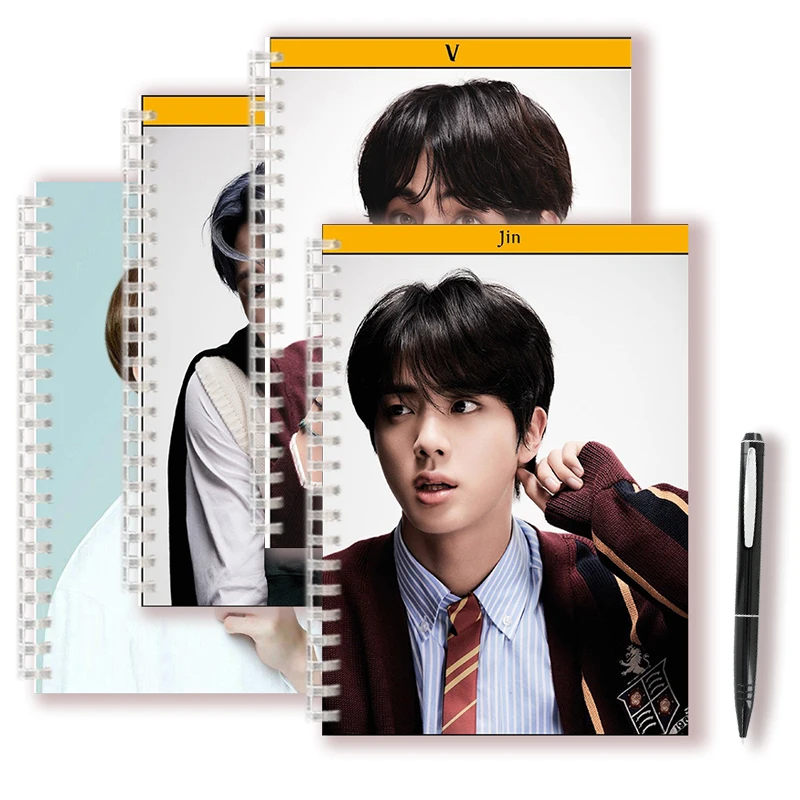 

A5 Spiral Notebook Army Bomb Sketch Book Memo Kpop Boys V JUNG KOOK Poster JIMIN RM SUGA JIN J HOPE K-pop Album Love Yourself