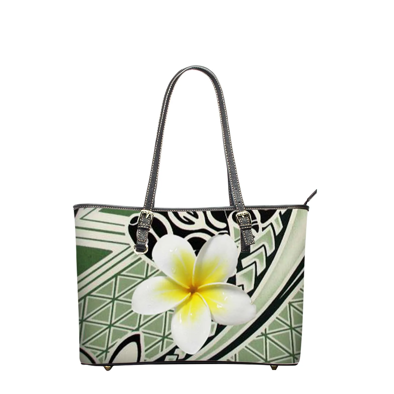 

Tropical Flower Style Print Tote Bags Exquisite Woman Large Capacity Bag Beach Travel Storage For Girl Friend Gift Handbag