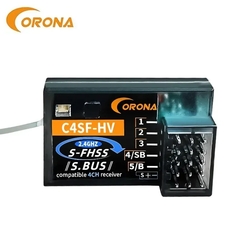 Приемник CORONA C4SF 2.4G HV для FutabaS-FHSS FHSS SBUS 3PV 3PK 4PKS 7PK T14SG с защитой от брызг