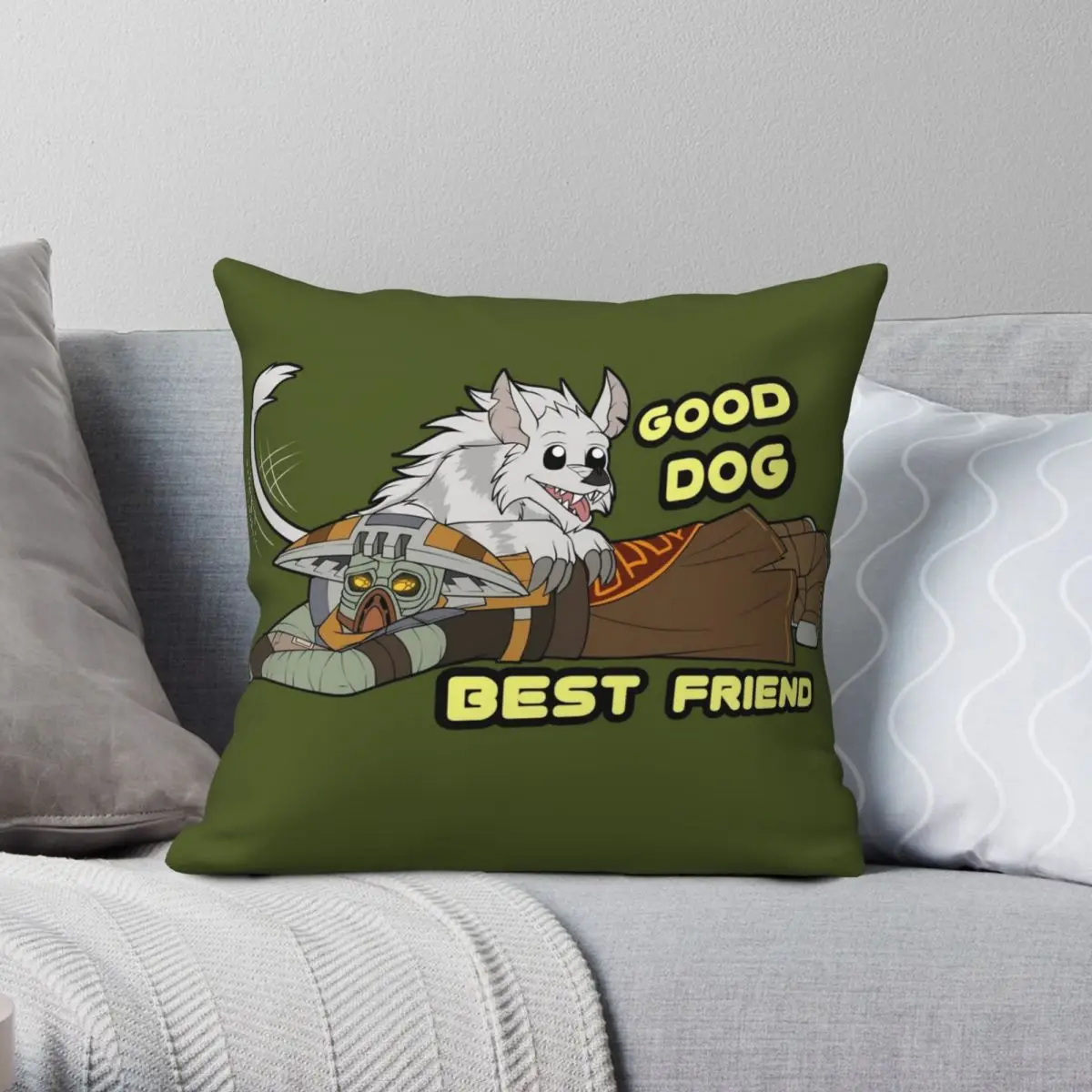 

Мужской чехол с квадратной подушкой Best Friend, чехол из полиэстера, льна, бархата, креативный декоративный чехол с застежкой-молнией, чехол для ...