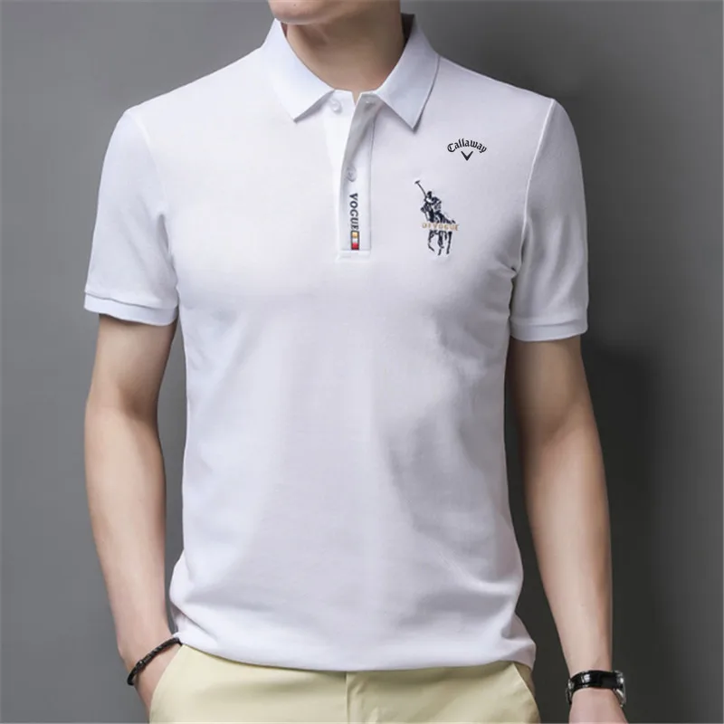 

Летние Новые мужские рубашки для гольфа, Быстросохнущий женский топ с коротким рукавом, одежда для гольфа, Мужская футболка, Мужская одежда ...