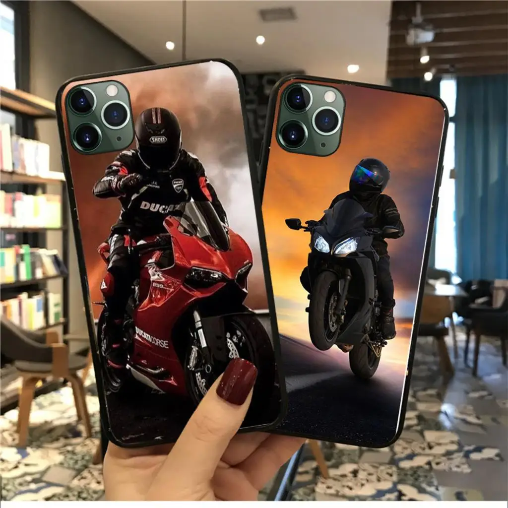 

Phone Case For iphone 14 13 12 11 Pro Max XS XR 13 12mini 14 Plus Moto Cross Motorcycle sports Mobile Phone Case Funda Cell