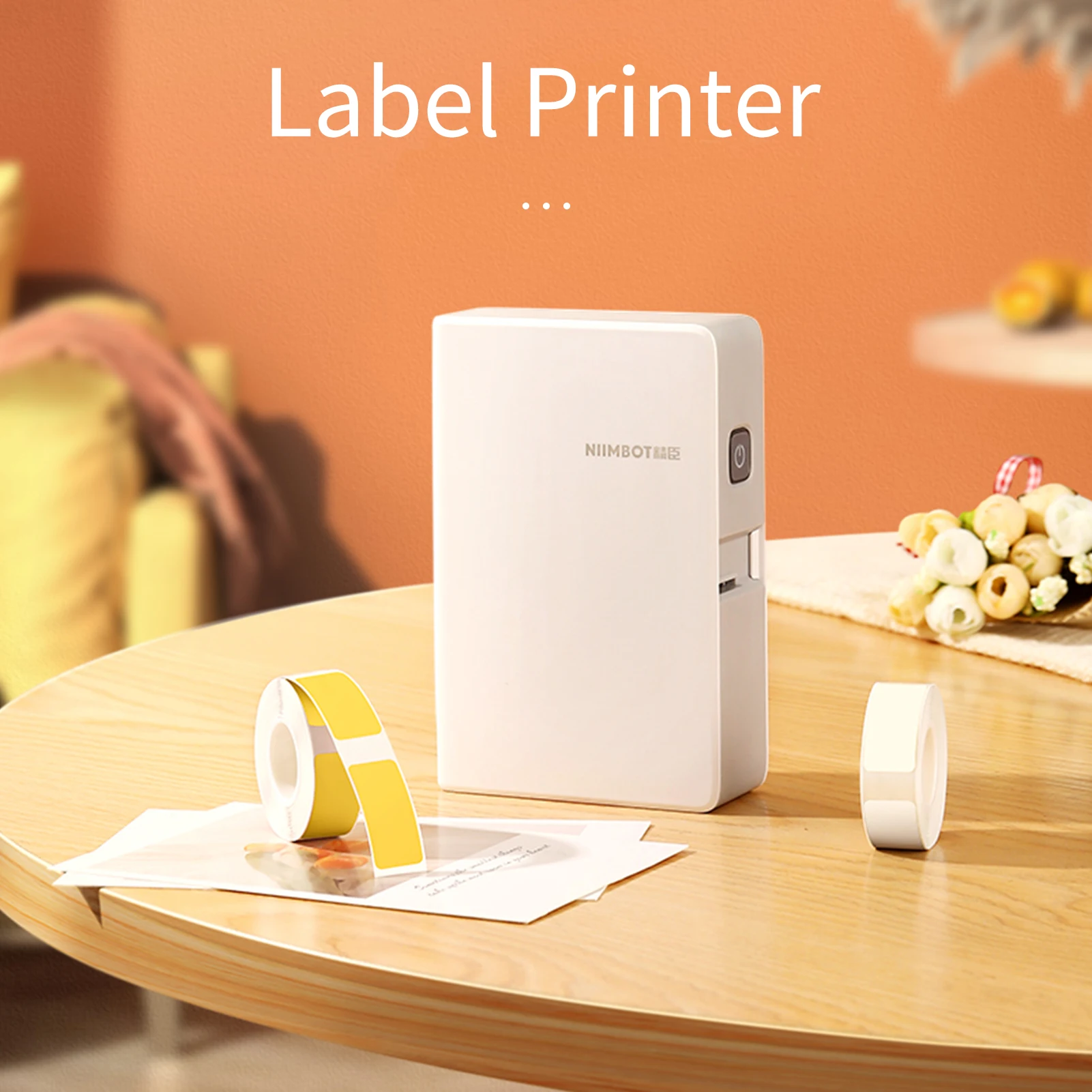 Портативный термотрансферный принтер Niimbot B18 универсальный для смартфона |