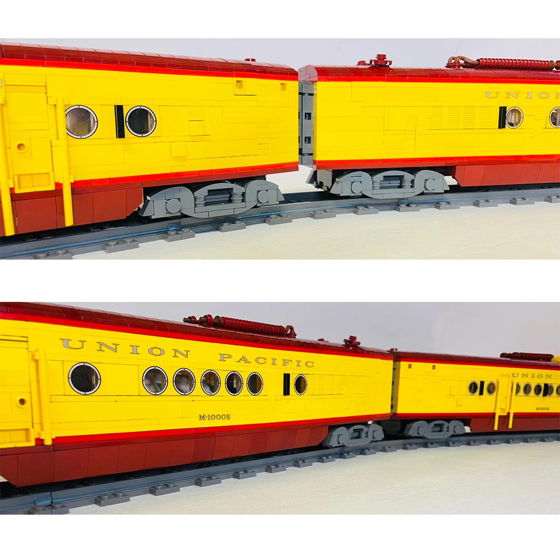 MOC-97195 2247 шт. + Подлинная Лицензия M10005 &quotГород Денвер&quot A &amp B-единицы локомотивный