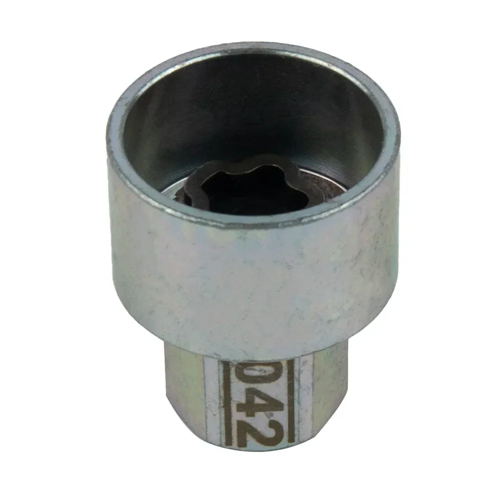 1X Автомобильный Замок FINDME для колес Противоугонный винт гайка болт #42 ключ