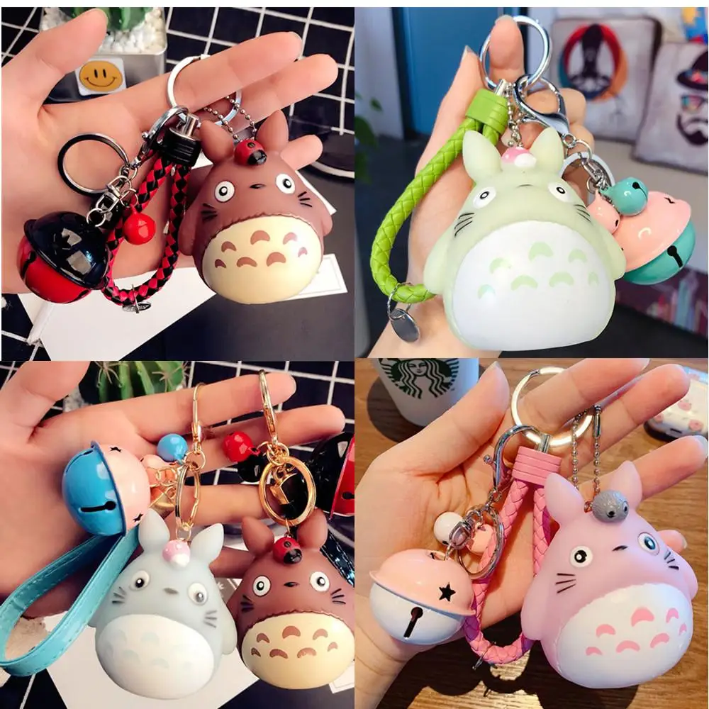 

Cartoon Vinyl Chinchillidae Doll Keychain Men and Women Cute Creative Car Key Chain Bell Couple Decoration Bag Pendant Gift