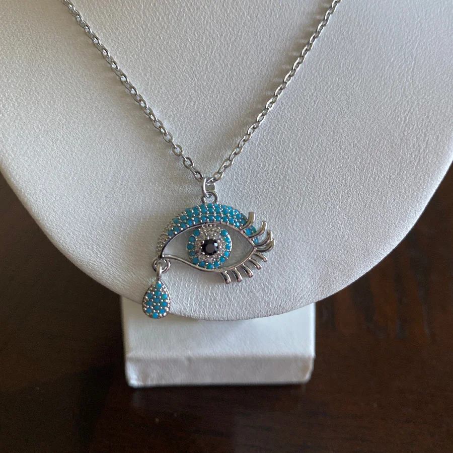 Модный зловещий кулон для глаз Ожерелье 2022 Готт нержавеющая сталь ретро турецкий