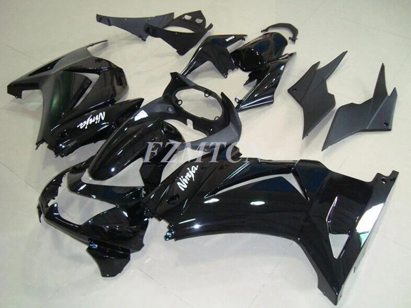 

4Gifts New ABS JP Motorcycle Fairings Kit Fit For Kawasaki Ninja EX250 08 -14 250 Bodywork Set Black Glossy