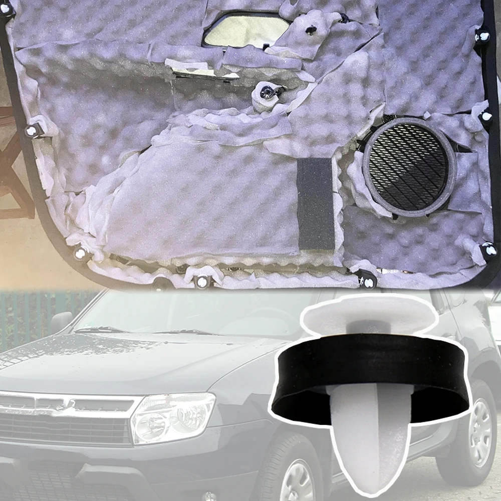 20 шт. для Dacia Renault Duster HS 2010 2011 2012 2013 2014-2017 Nissan Terrano дверная карта боковой молдинг зажим бампер полоса заклепка