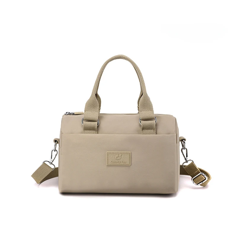 Versatile and trendy single shoulder crossbody bag, nylon waterproof and wear-resistant commuting portable handbag, fashionable