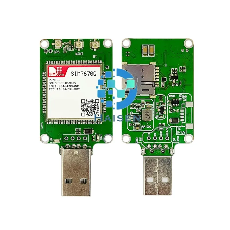 HAISEN SIMCOM SIM7670NA-MNGV USB DongleSIM7670NA-MNGV-Dongle Макетная плата LTE CAT1 + GPS чип Qualcomm SIM7670