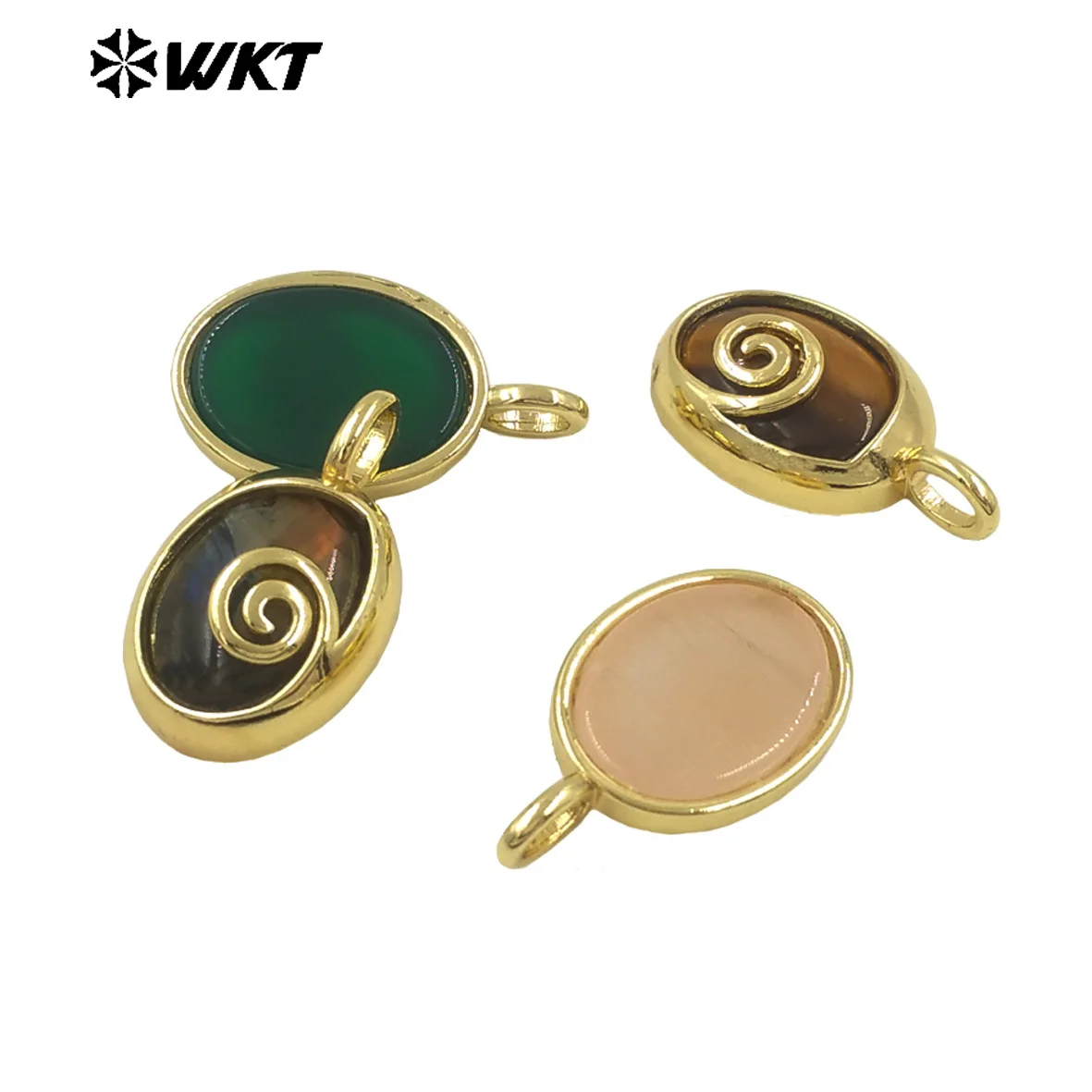 Кулон WKT из камня с золотым покрытием