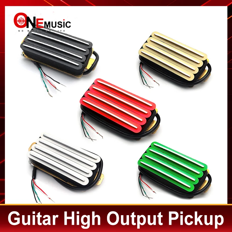 Hot Rail 2-Dual Blade Electric Guitar High Output Track Type Four Coil Humbucker Pickup 5 Color
