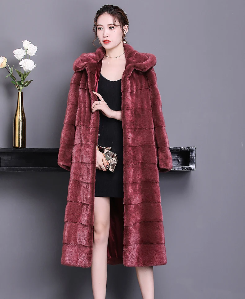 real women mink coats female mink fur coat genuine long fur coat ladies winter clothes oversize 6xl 5xl 7xl imitation fur coats